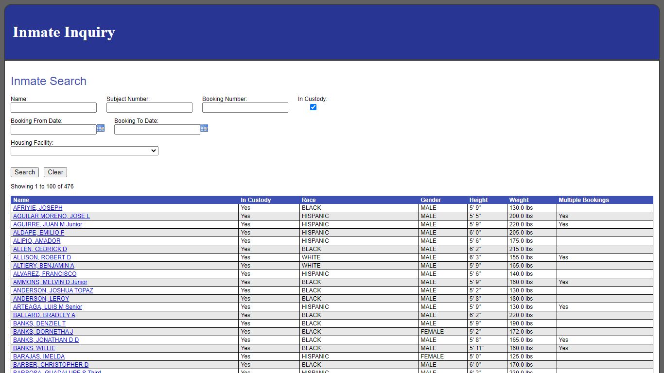 Inmate Search - inquiry.willcosheriff.org