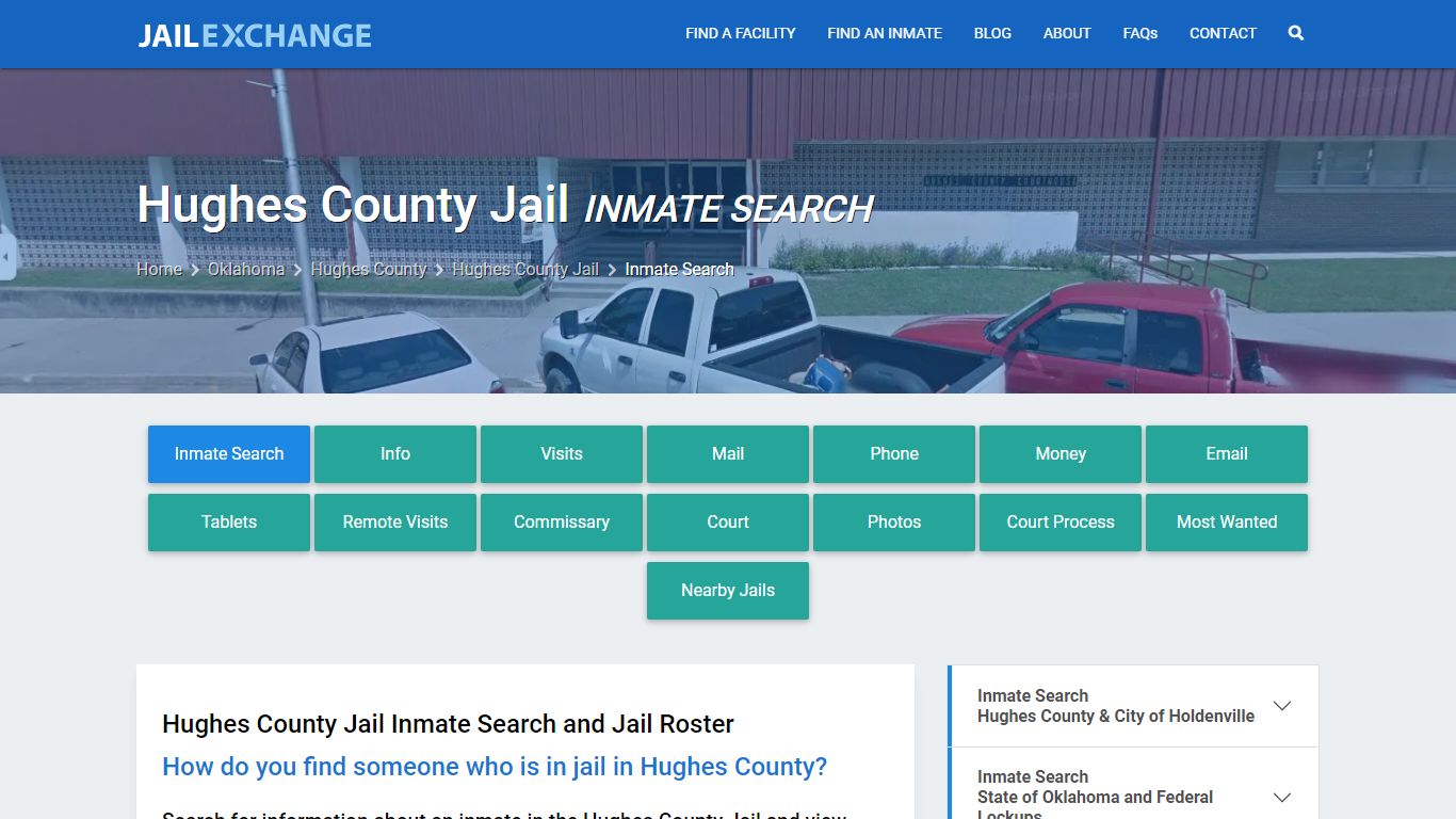 Inmate Search: Roster & Mugshots - Hughes County Jail, OK